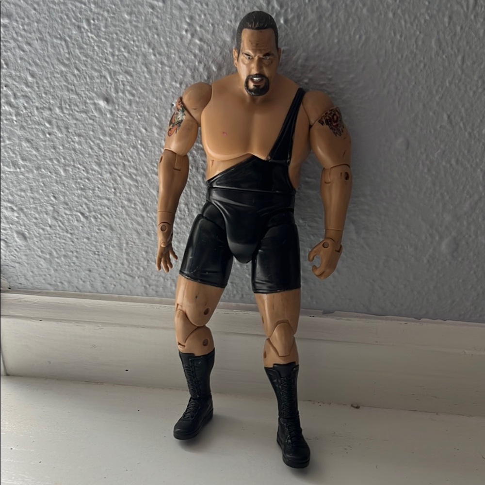 Wrestling Action Figure with Black Outfit
